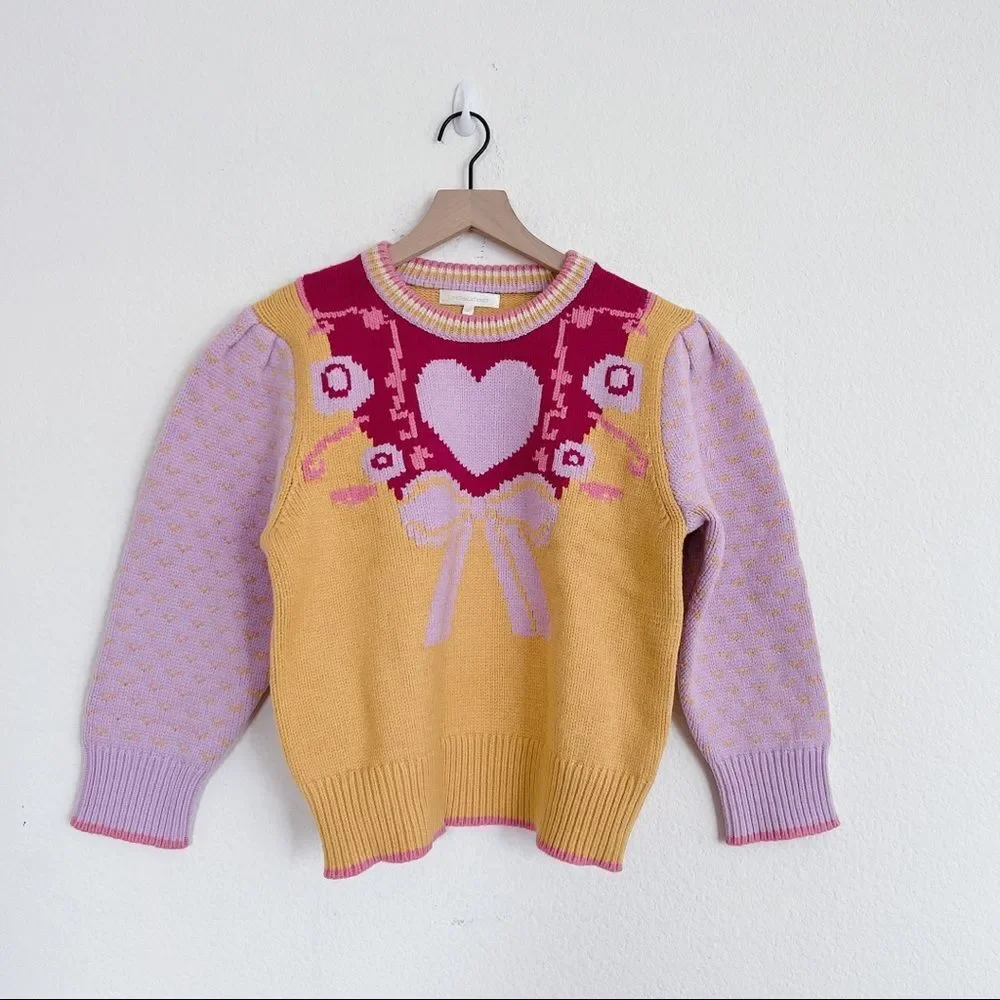 LOVESHACKFANCY Emani Crewneck Sweater - Picture 8 of 14